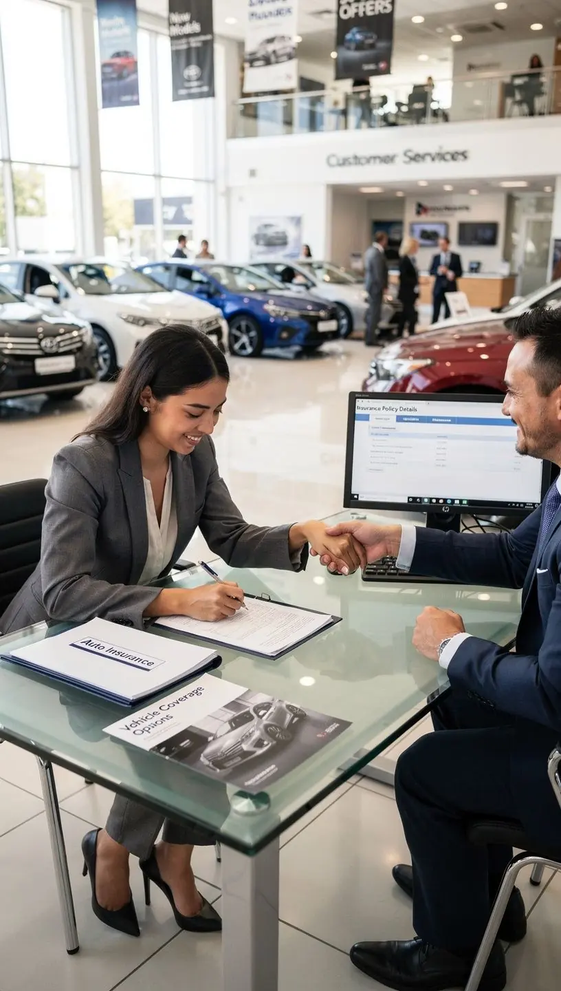 Страховка автомобиля в США, покрывающая ущерб при авариях и кражах.