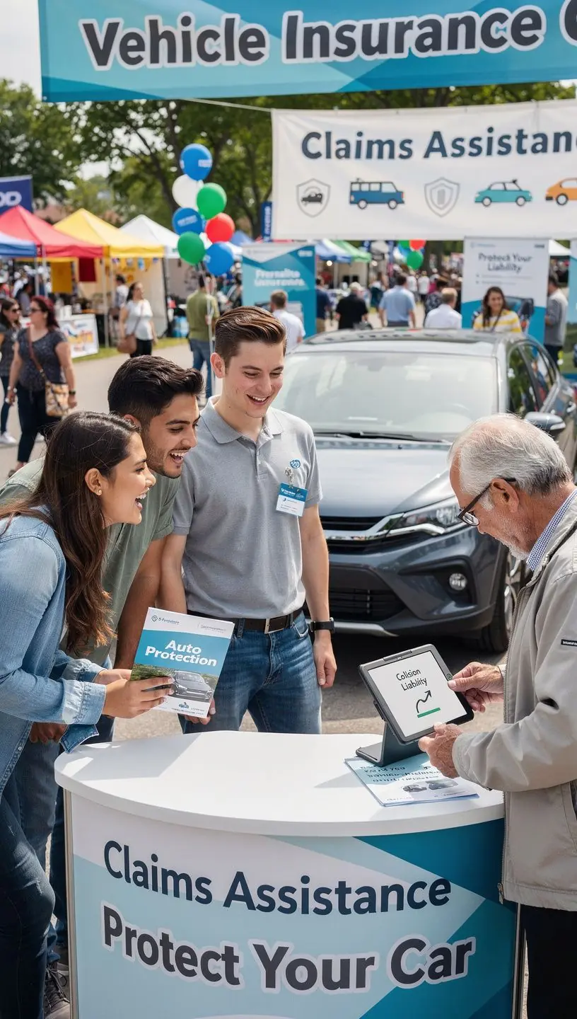 Счастливая семья в автомобиле, показывающая уверенность в страховании.